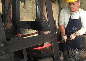 包丁　鍛冶屋　誠貴作　三木鍛冶屋　みきかじや